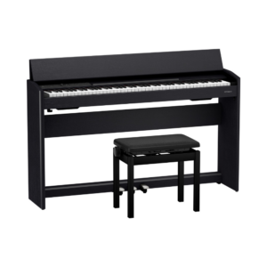 roland f701 88 key digital piano with stand & bench (black)
