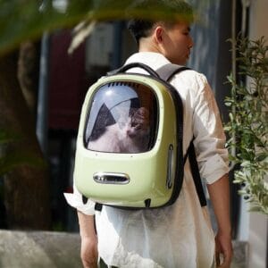cat backpack carrier breezy dome (green)