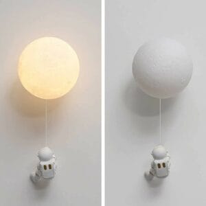 astronaut 3d resin wall light, led astronaut model night light, resin craft table lamp