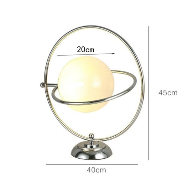 rotating moon table lamp chrome (20490500369)