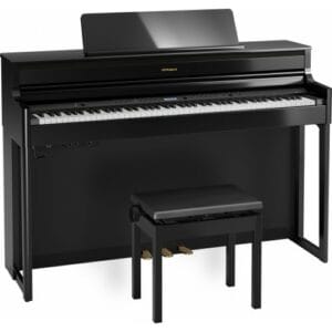roland hp704 digital piano (polished ebony)