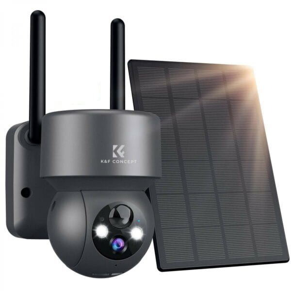 k&f concept dq201 solar wireless security camera fhd