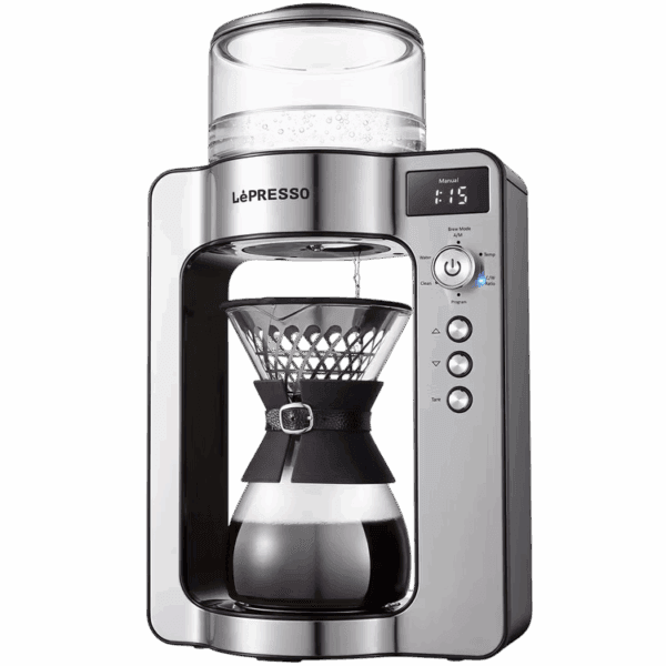 lépresso dual mode digital buit in electronic scale coffee drip machine (lpcffm0022)