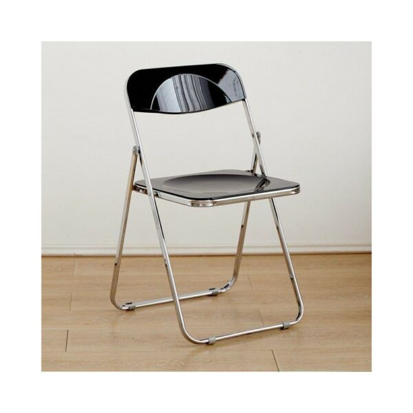 smoked transparent folding chair