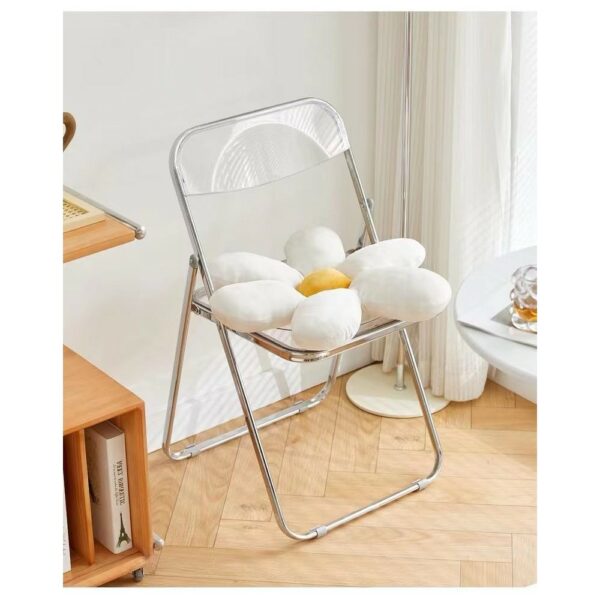clear transparent folding chair