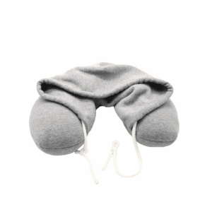 soft comfortable hooded neck travel pillow