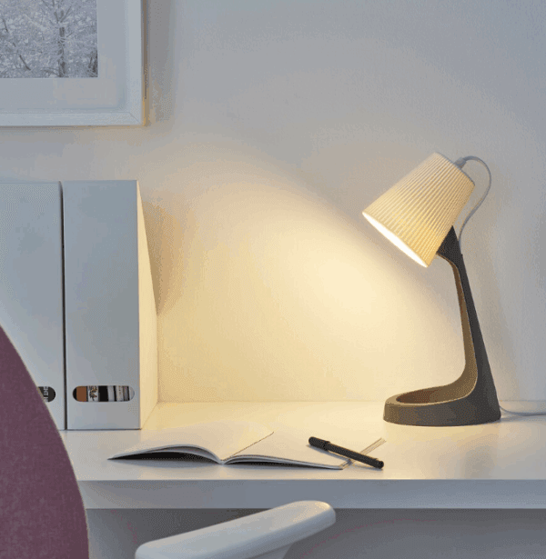 ikea svallet work lamp dark grey/white (903.584.91)