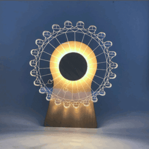 3d acrylic board wood music box & creative table lamp (20490500876)