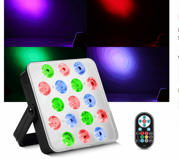17 led sound activated disco lights party