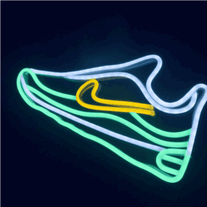 neon led light nike shoe