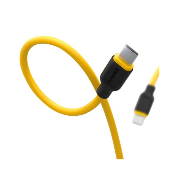 sharge 100w usb c to usb c highly elastic cable 1.5m (sl104)