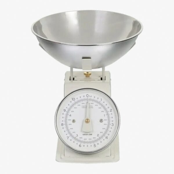 green lion vintage kitchen scale