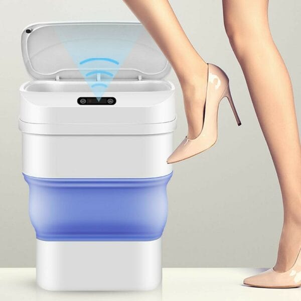 smart sensor folding trash can no box
