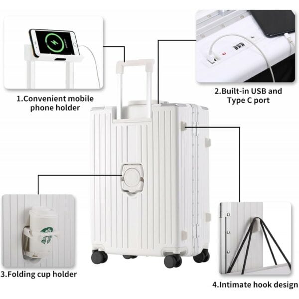 aluminum frame carry on luggage