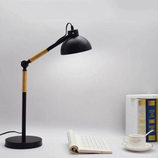nordic wooden desk lamp