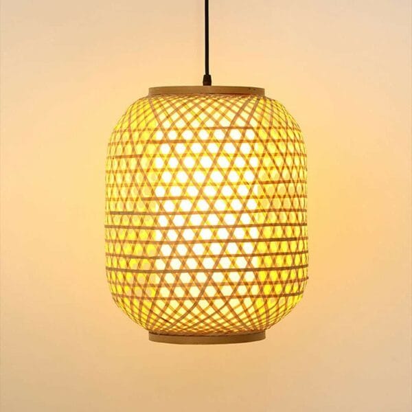 bamboo and rattan woven chandelier (20490501176)
