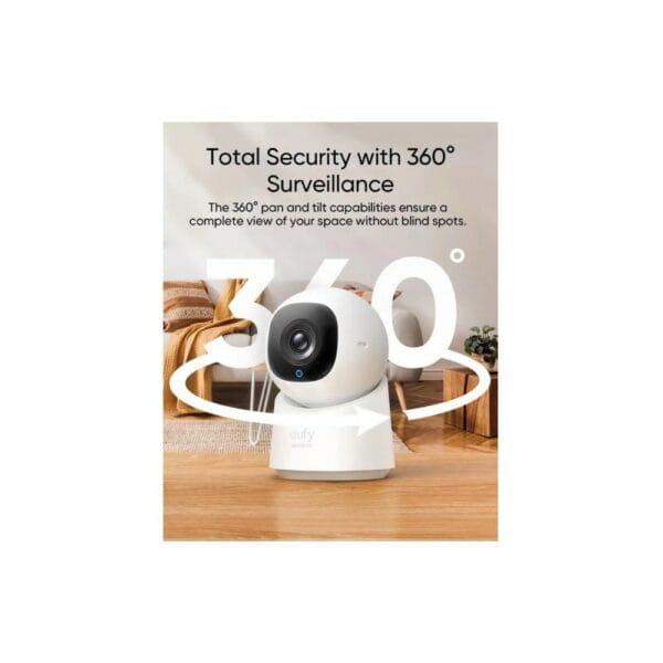 anker eufy security indoor cam 2k pan and tilt c220 (t8w11321)