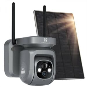 k&f concept solar wireless security camera 2k