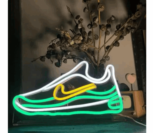 neon led light nike shoe
