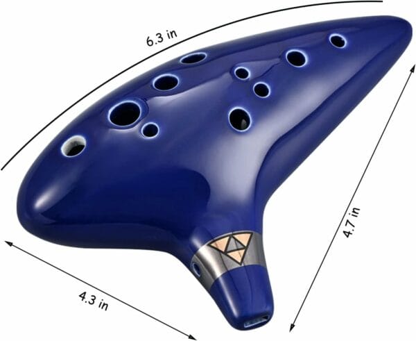 ocarina 12 hole alto c ceramic