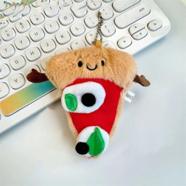 pendant slice of pizza plush toy