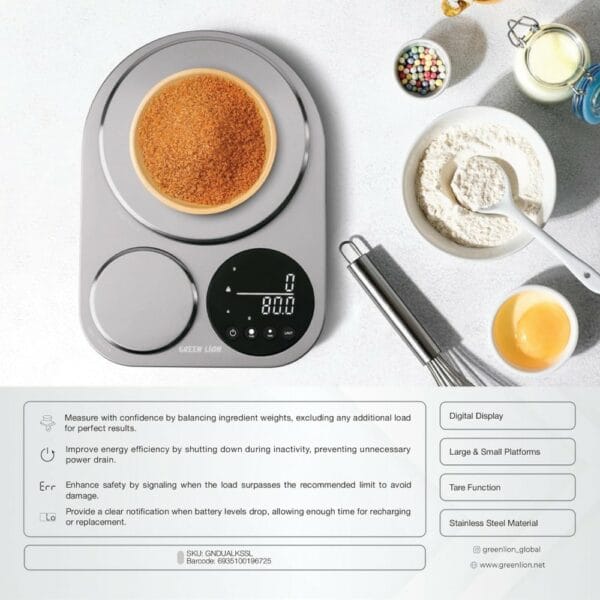 green lion dual kitchen scale