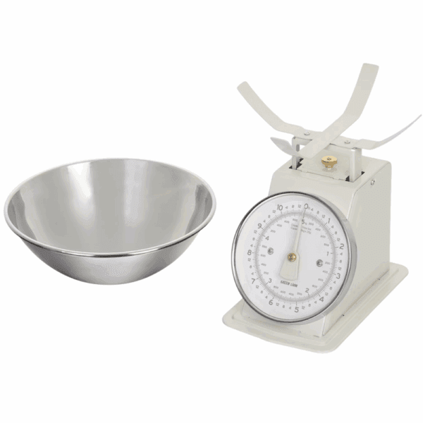 green lion vintage kitchen scale