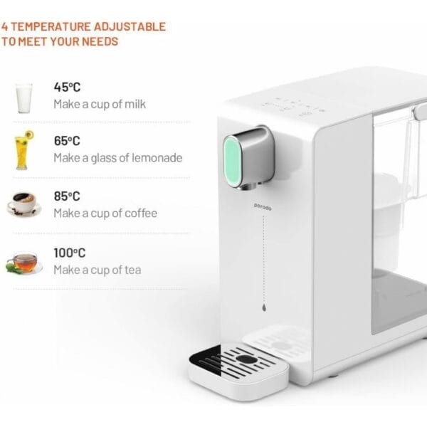 porodo lifestyle instant hot water dispenser 3.4l 2200w
