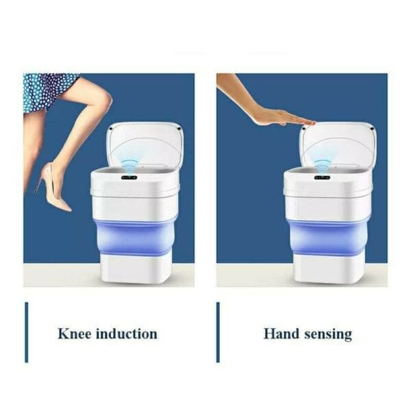 smart sensor folding trash can no box
