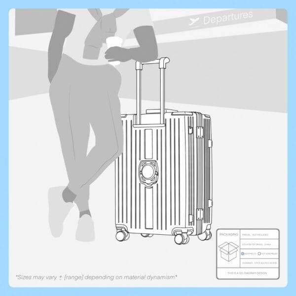 aluminum frame carry on luggage