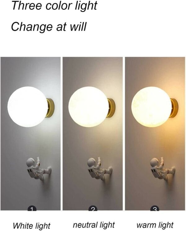 astronaut 3d resin wall light, led astronaut model night light, resin craft table lamp