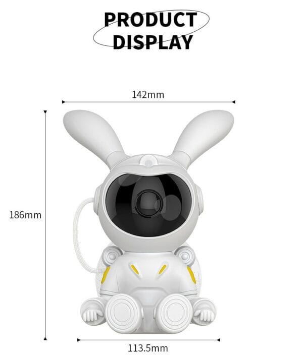 moon bunny starry sky projector