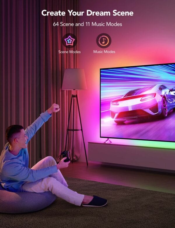 govee rgbic neon tv backlight h61b2 (9.85ft/3m)