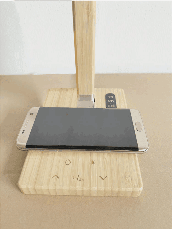 bamboo desk lamp with wireless charging (20490500822)