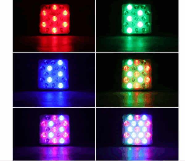 17 led sound activated disco lights party