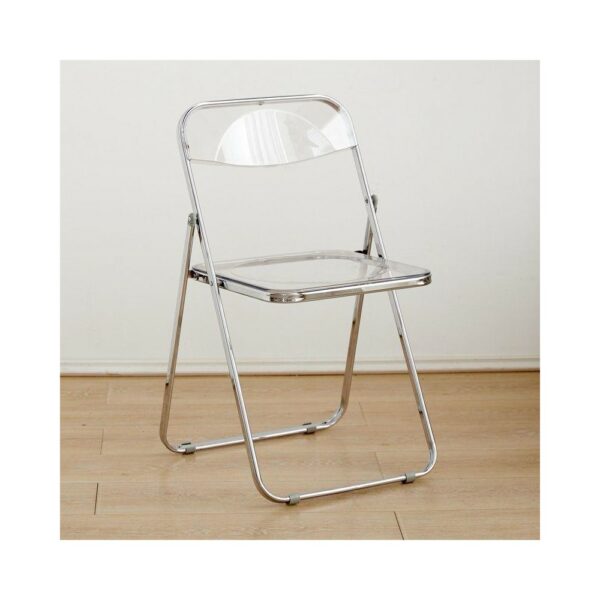 clear transparent folding chair