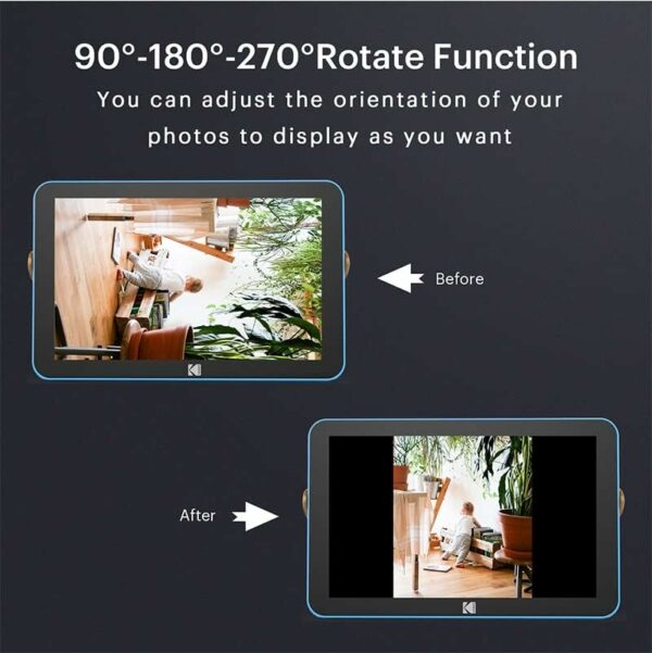 kodak rwf 109 digital photo frame wifi6 (blue)