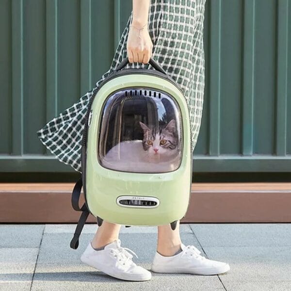 pet carrier backpack transparent waterproof travel bag