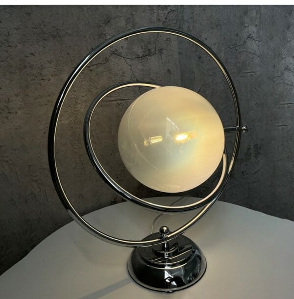 rotating moon table lamp chrome (20490500369)