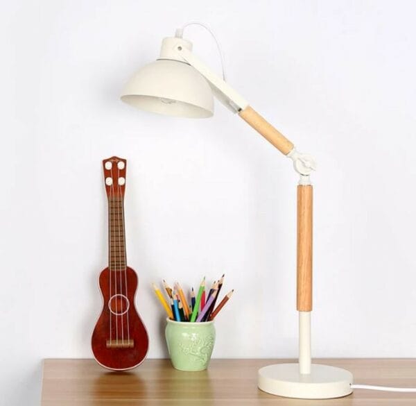 nordic wooden desk lamp