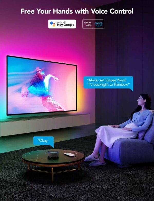 govee rgbic neon tv backlight h61b2 (9.85ft/3m)