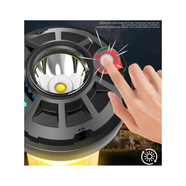 multi functional rechargeable led tripod flashlight