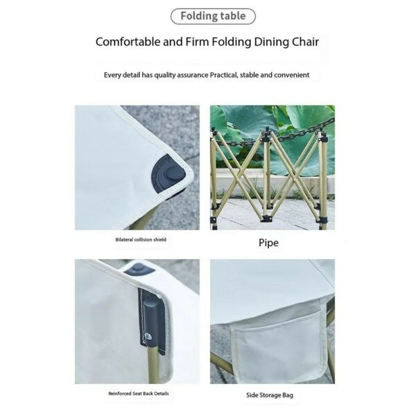 camping table + chairs*4