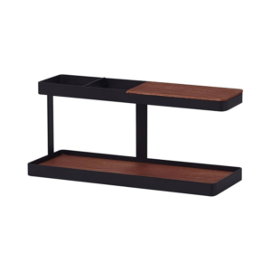 two layer display shelf desktop organiser