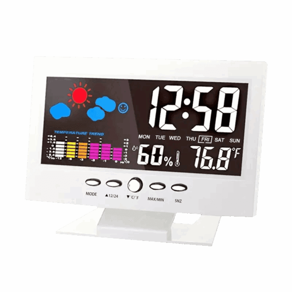 digital clock weather forecast perpetual calendar model:8082t