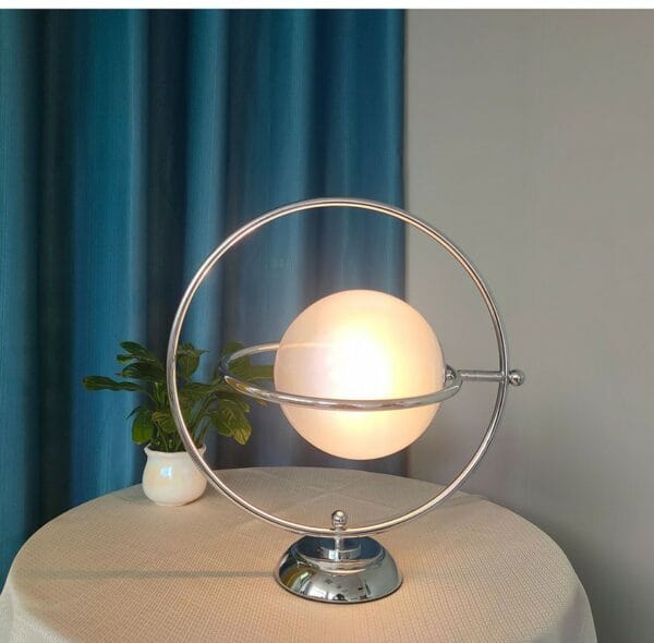 rotating moon table lamp chrome (20490500369)