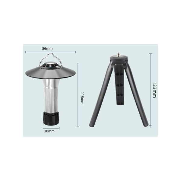 multi functional rechargeable led tripod flashlight