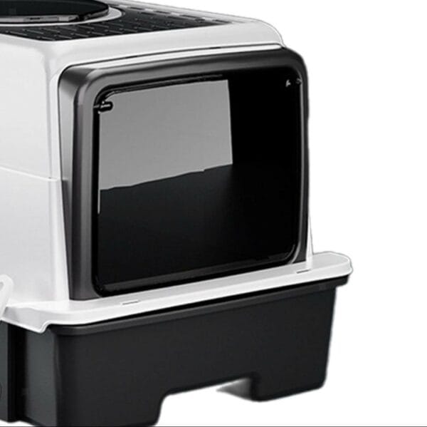 enclosed hooded cat litter box