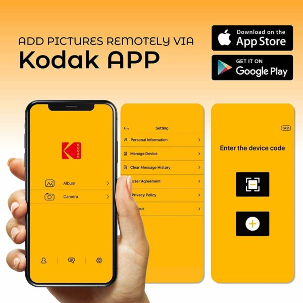 kodak rwf 109 digital photo frame wifi6 (blue)