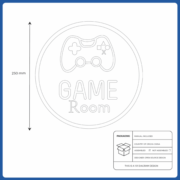 game room acrylic neon sign (20490500920)
